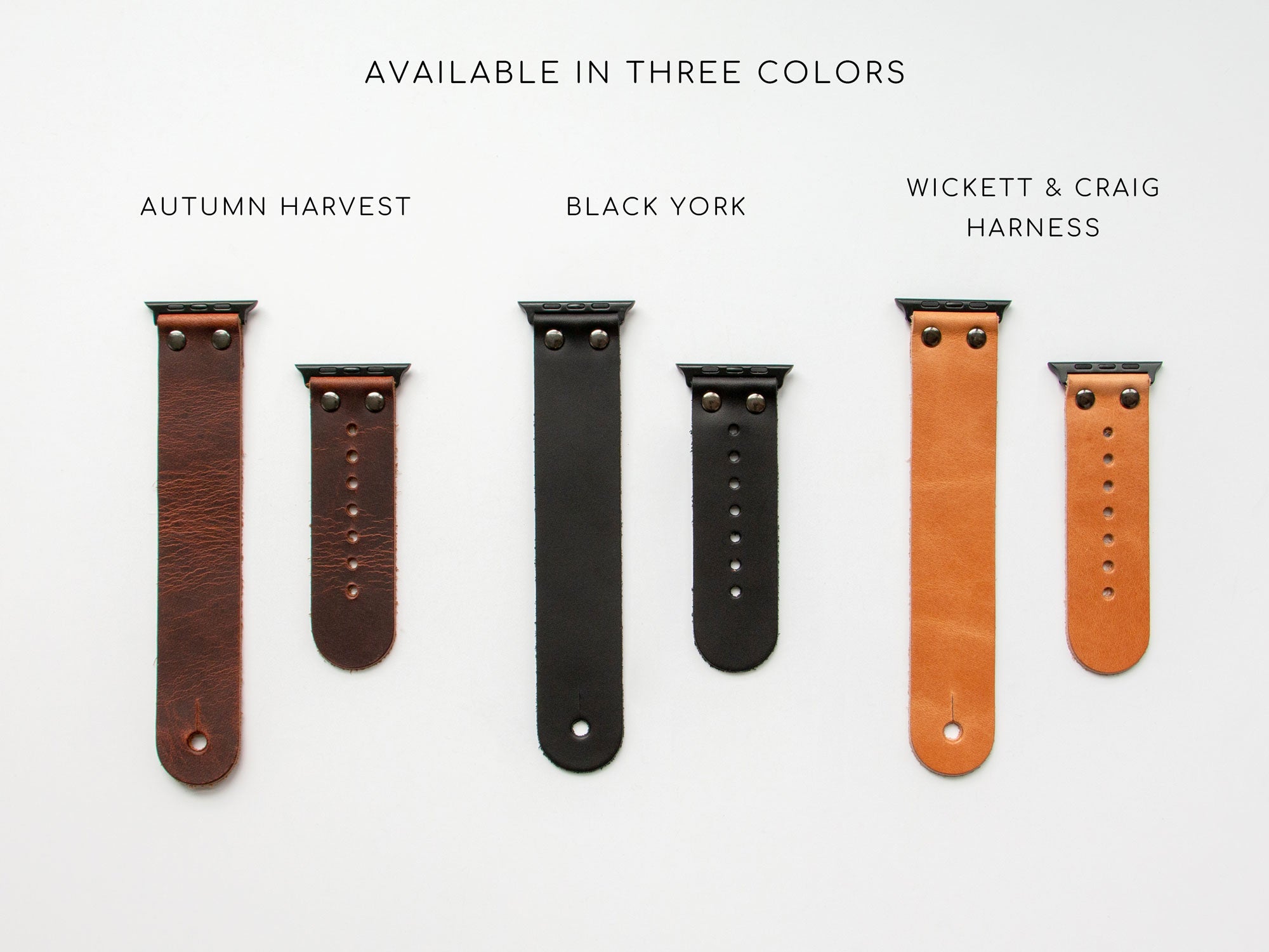 Leather Apple Watch band in Russet Harness Cave Leather Co