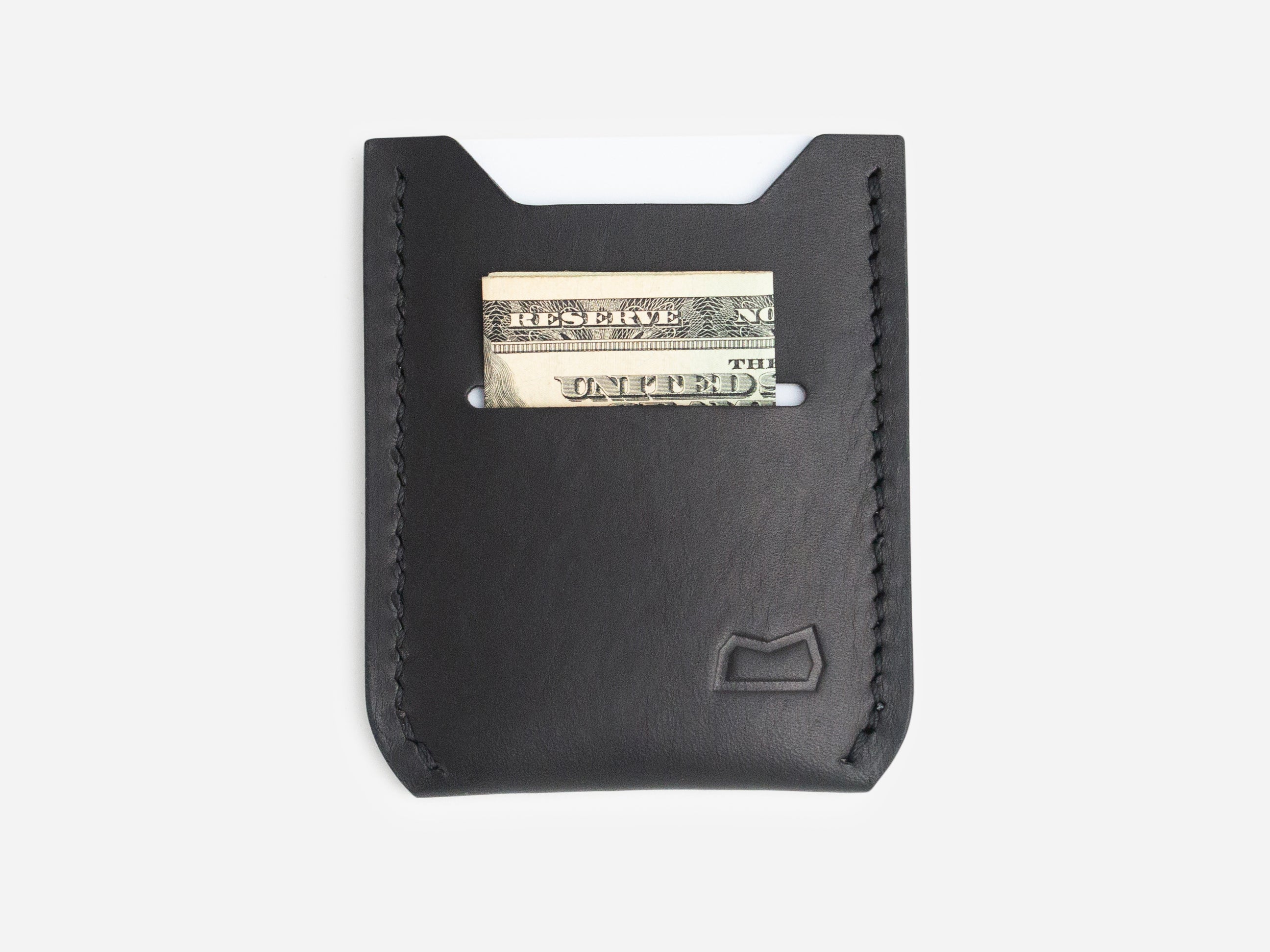 The Grant Wallet - Black Harness – Cave Leather Co