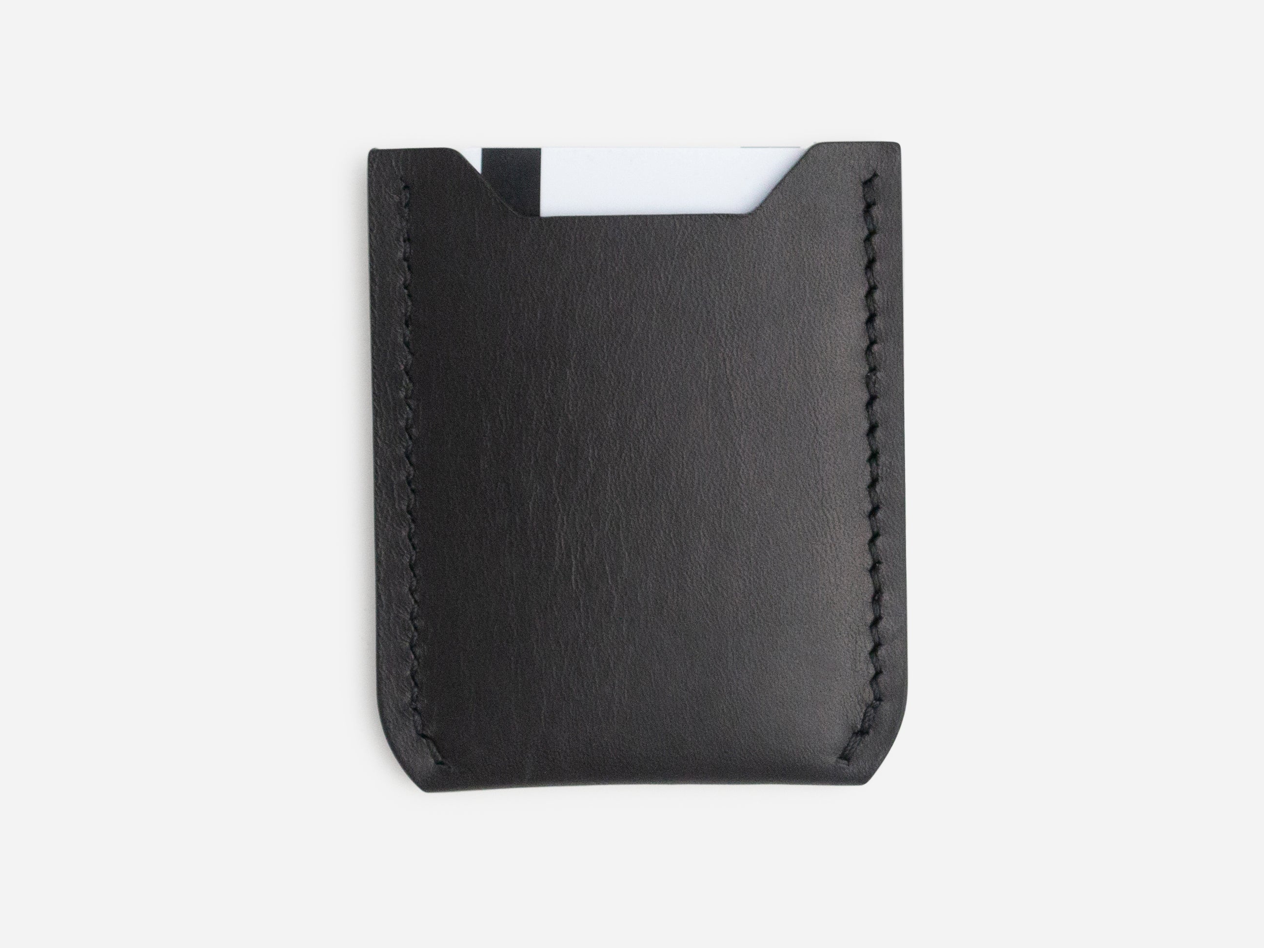 The Grant Wallet - Black Harness – Cave Leather Co