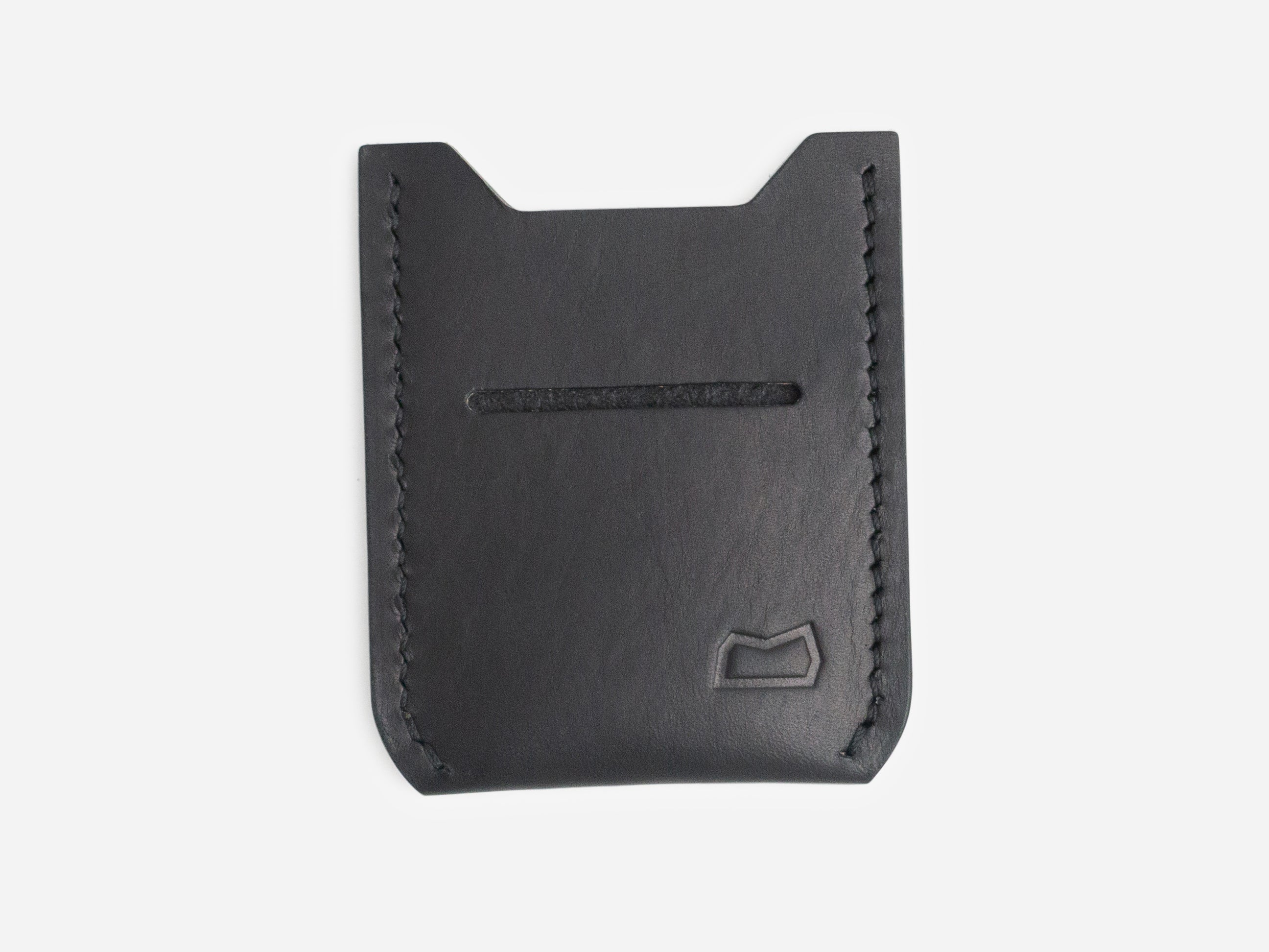 The Grant Wallet - Black Harness – Cave Leather Co
