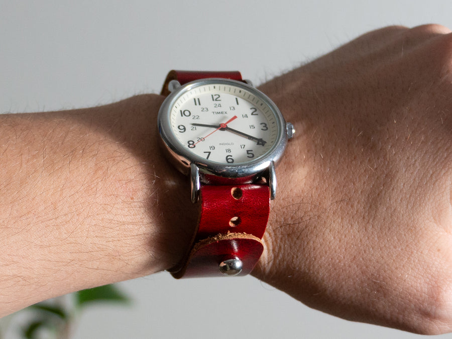 Ruby Fuego Pass-Through Watch Band, 20mm (Ready to Ship)