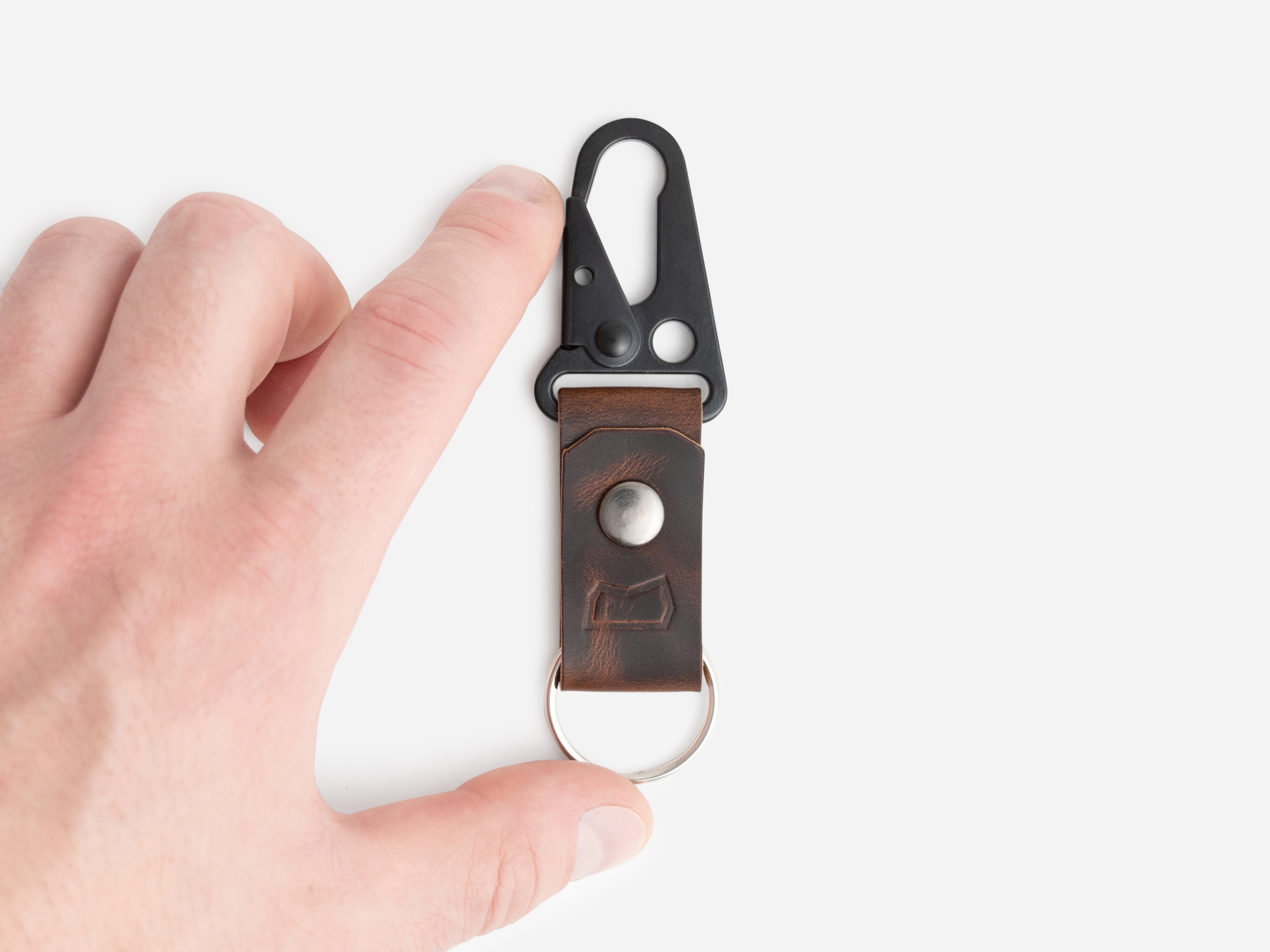 The Malcolm Keychain in Autumn Harvest – Cave Leather Co