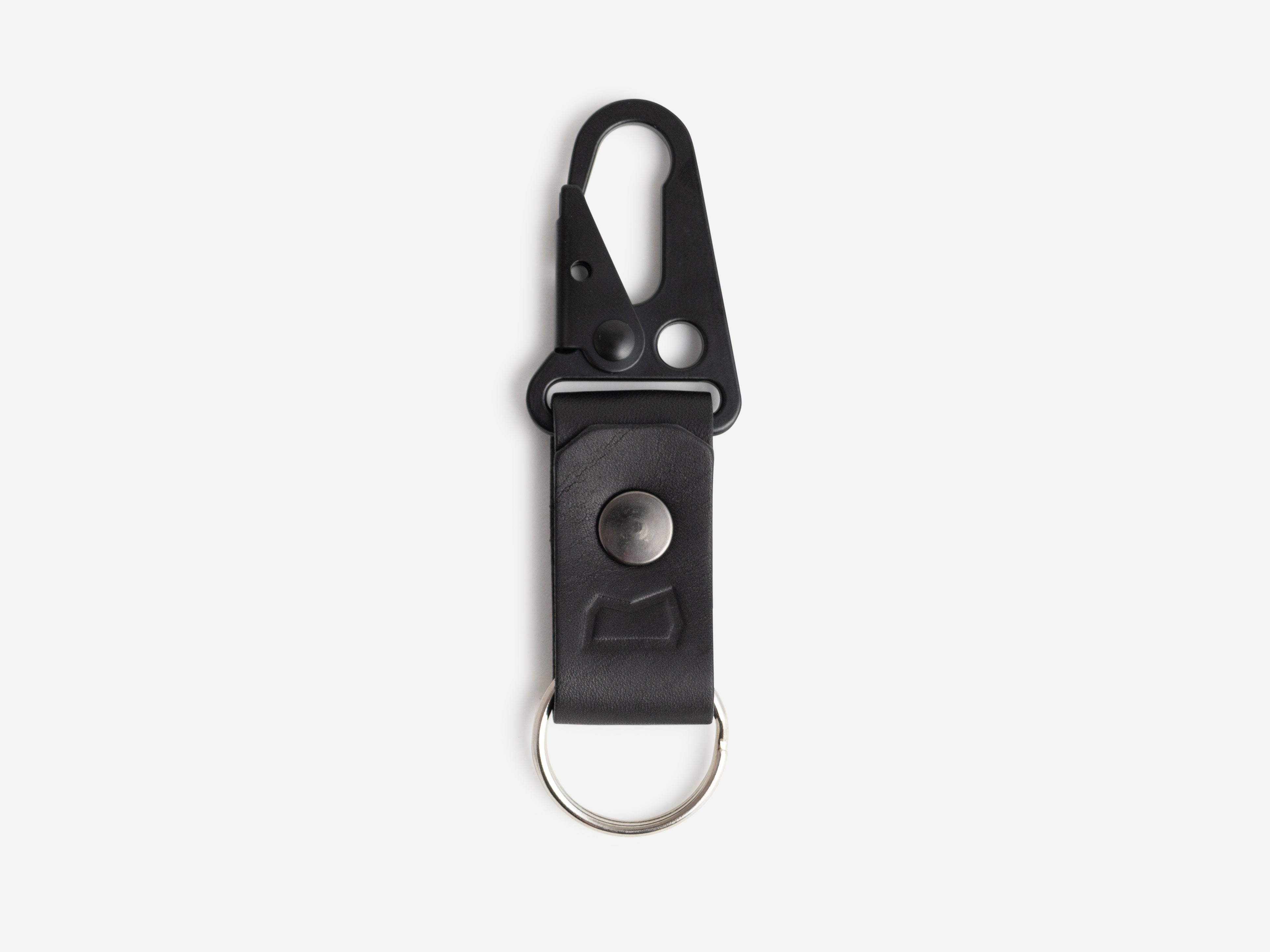 The Malcolm Keychain in Black Harness – Cave Leather Co