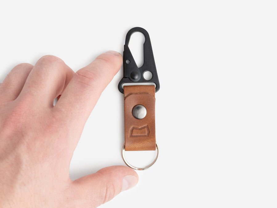 The Malcolm Keychain in Buck Brown