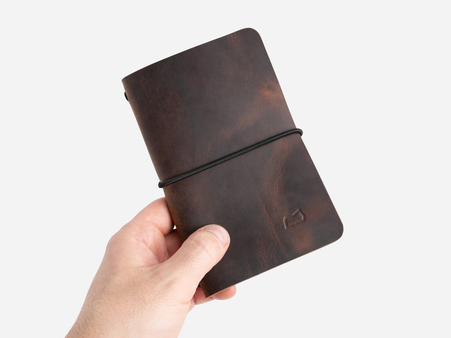 Leather Notebook Cover in Autumn Harvest