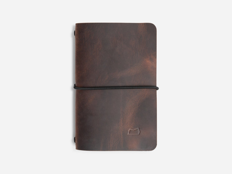 Leather Notebook Cover in Autumn Harvest
