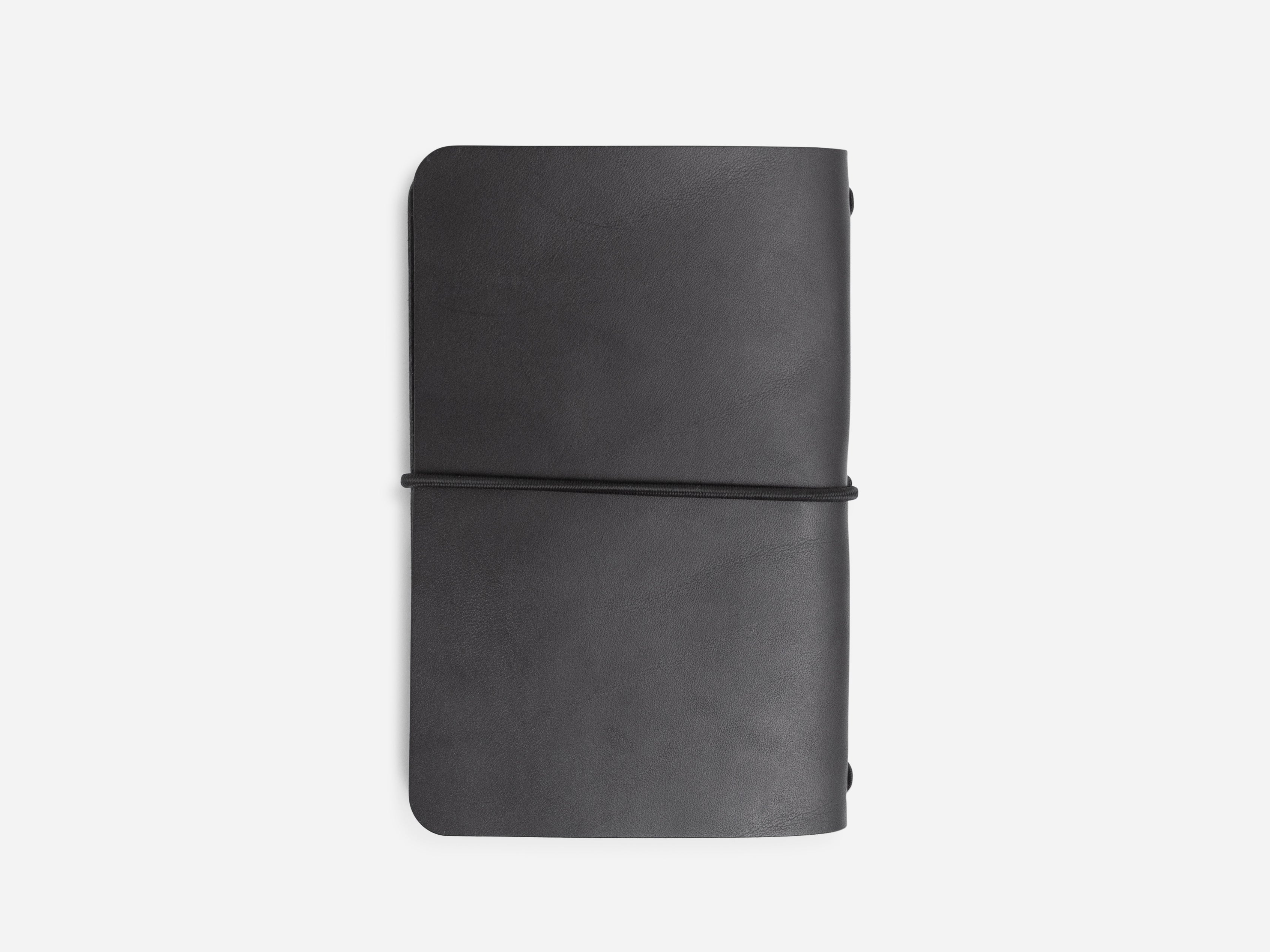 Leather Notebook Cover In Black Harness – Cave Leather Co