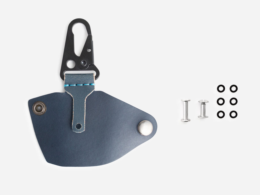 The Ultimate Keychain in Navy Bridle