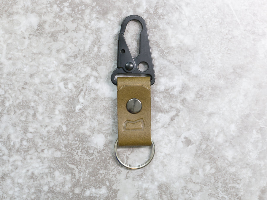Malcolm Keychain in Olive Bridle (Ready to Ship)