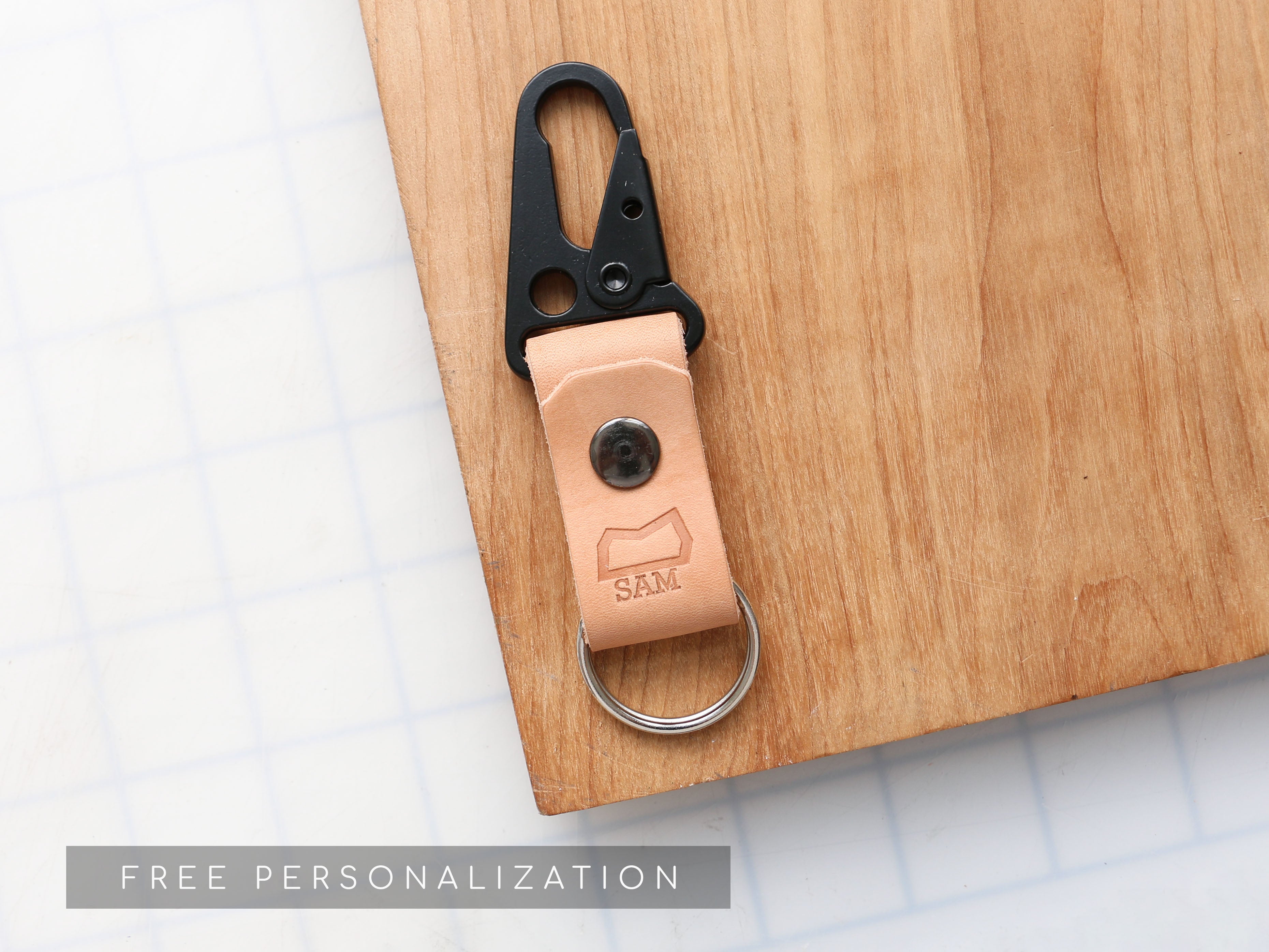 Limited Edition Malcolm Keychain in Midnight Graffiti – Cave Leather Co